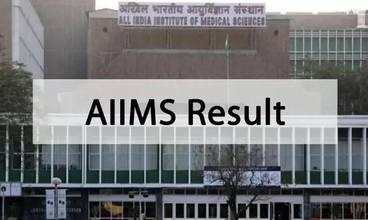 AIIMS Releases Result For BSc Nursing Hons Phase-IV Professional Exam July 2021